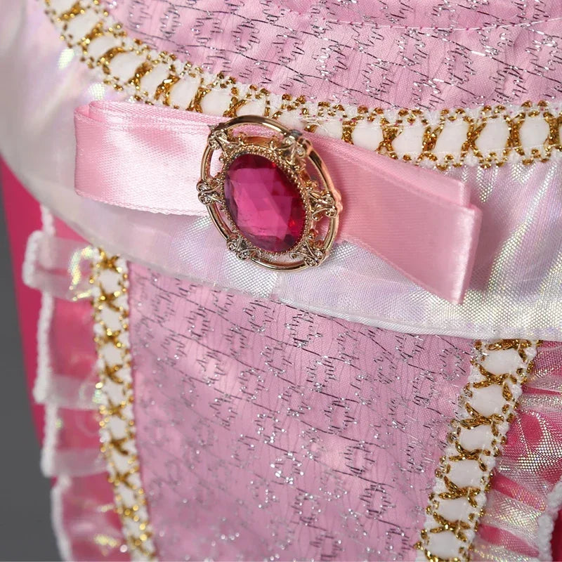Fantasy Girls Sleeping Beauty Aurora Cosplay Princess Dress Kids Halloween Carnival Birthday Costume Party Clothing 3-10Years