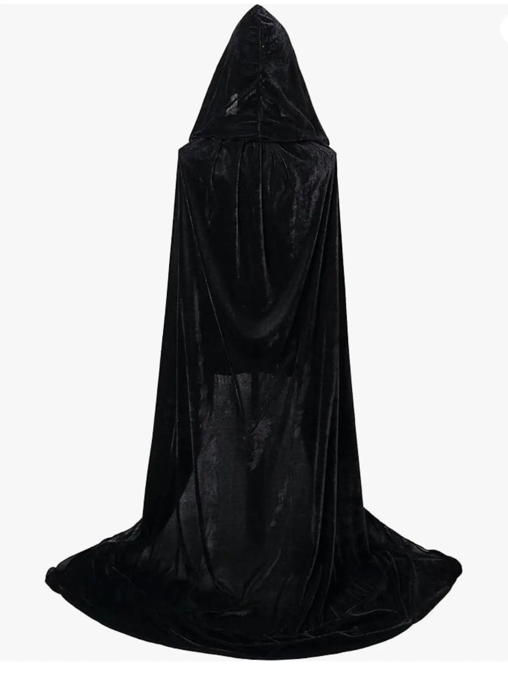 Christmas Velvet Halloween Grim Reaper Cloak long Hooded cape Unisex for  Devil Witch Wizard Christmas Cosplay red Death cloak