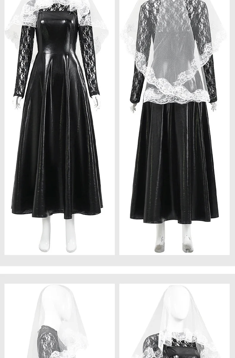 Osaragi Cosplay Anime Sakamoto Days Costume Wig Dress Veil Coat Outfit Women Assassin Shishiba Halloween Carnival Full Set