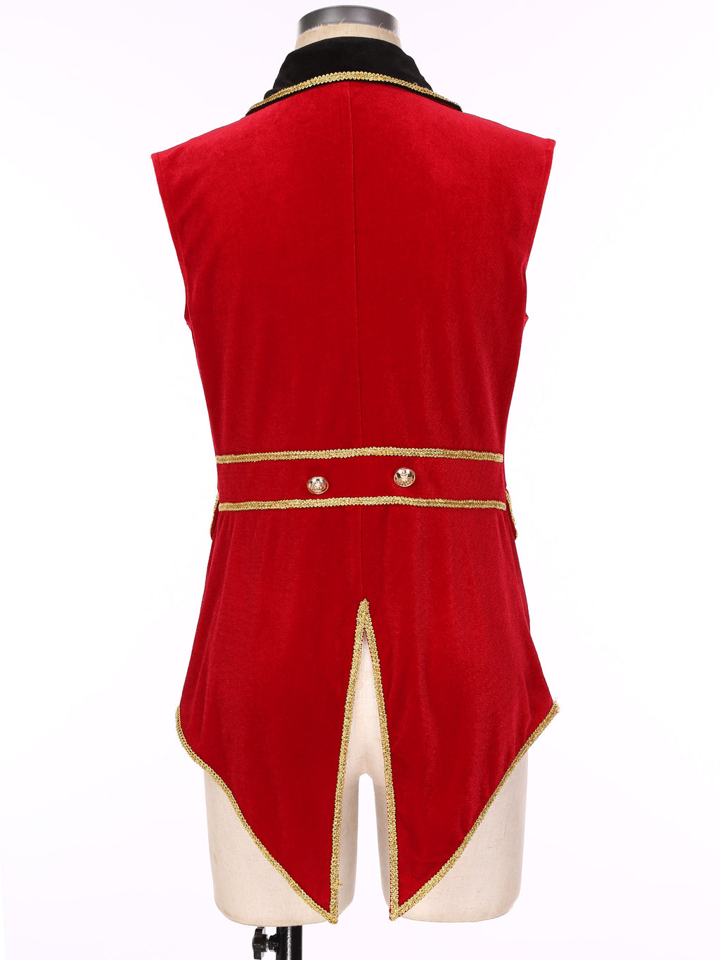 Womens Circus Ringmaster Costumes Halloween Showman Cosplay Tailcoat Lapel Vest Jacket Ringleader Lion Tamer Velvet Waistcoat