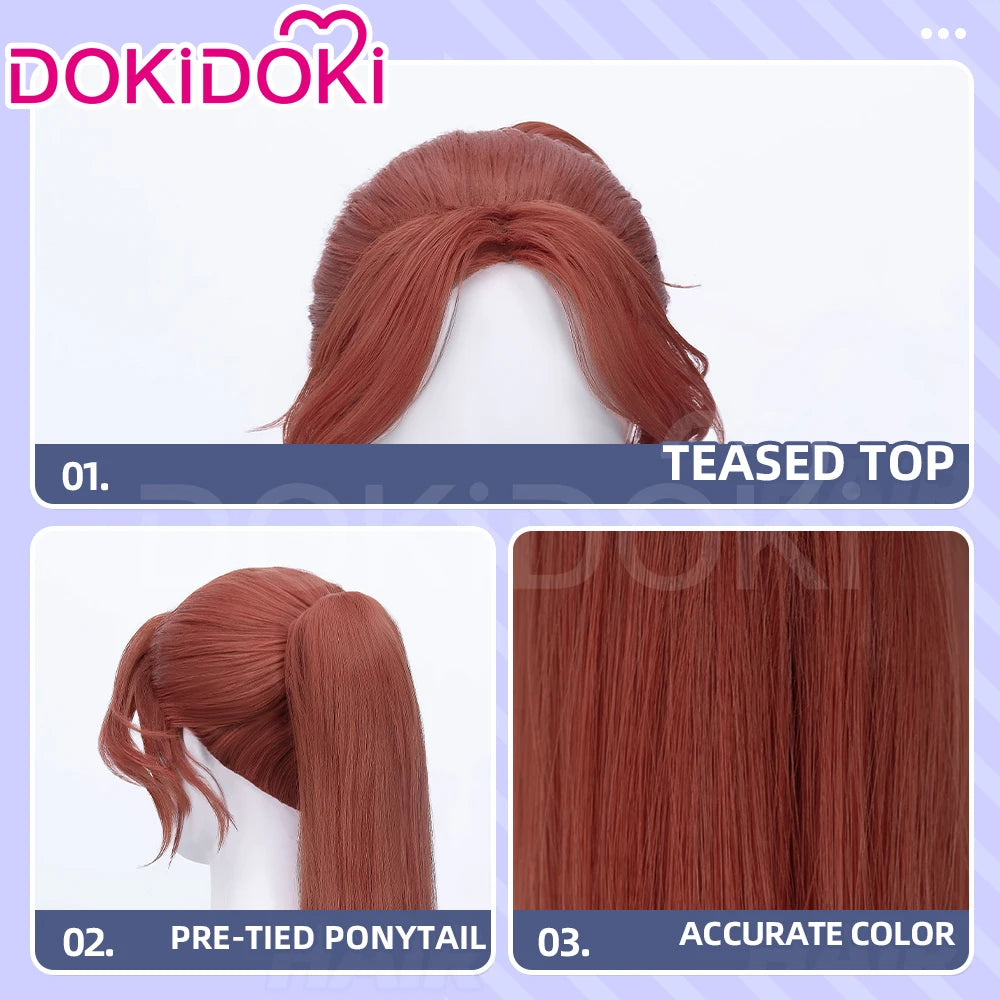 IN STOCK Maelle Gustave Lune Vierso Sciel Wig Game Clair Obscur:Expedition 33 Cosplay DokiDoki Hair Maelle Halloween Free Cap