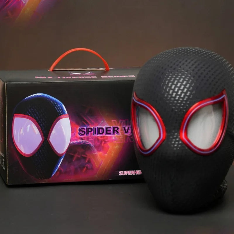 Spider-Man Mask Halloween Cosplay For Adults Gift Spider Man  Masks Remote Moving Eyes Christmas Gift Miles Adult Spiderman mask