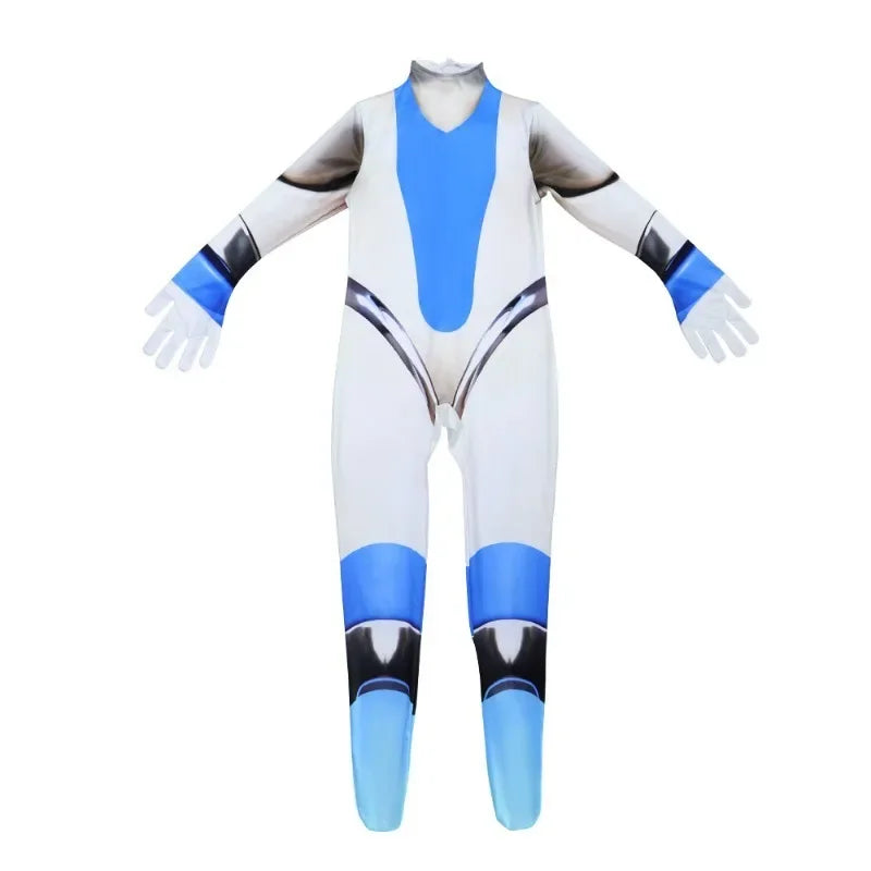 Children Adult Astro Bot Game Cosplay Costume Funny  Adult Astro Bot Jumpsuit Headwear Costume Carnival Costume Party Dress Up