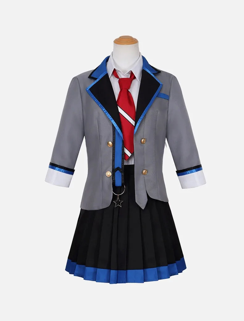 ANIMECC in Stock S-3XL Tenma Saki Hoshino Ichika Hinomori Shiho Mochizuki Honami Cosplay School Outfit Wig Halloween for Women