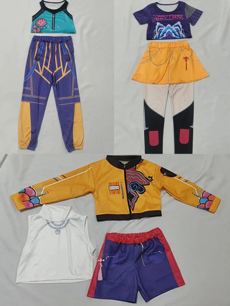 K-POP Demon Hunters Cosplay Costume Rumi Zoey Mira Halloween Performance Outfits Birthday Party Cloth Role Play Costume