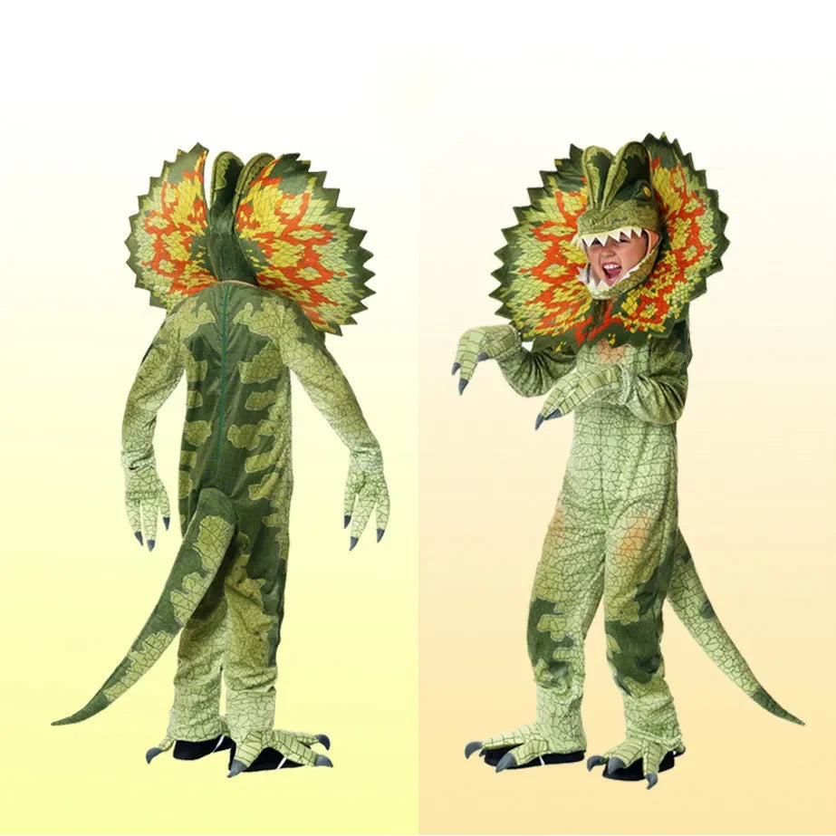 Halloween Children's Dinosaur Costumes World T-Tyrannosaurus Cosplay Jumpsuits Stage Party Cos Suits For Kids Christmas Gifts
