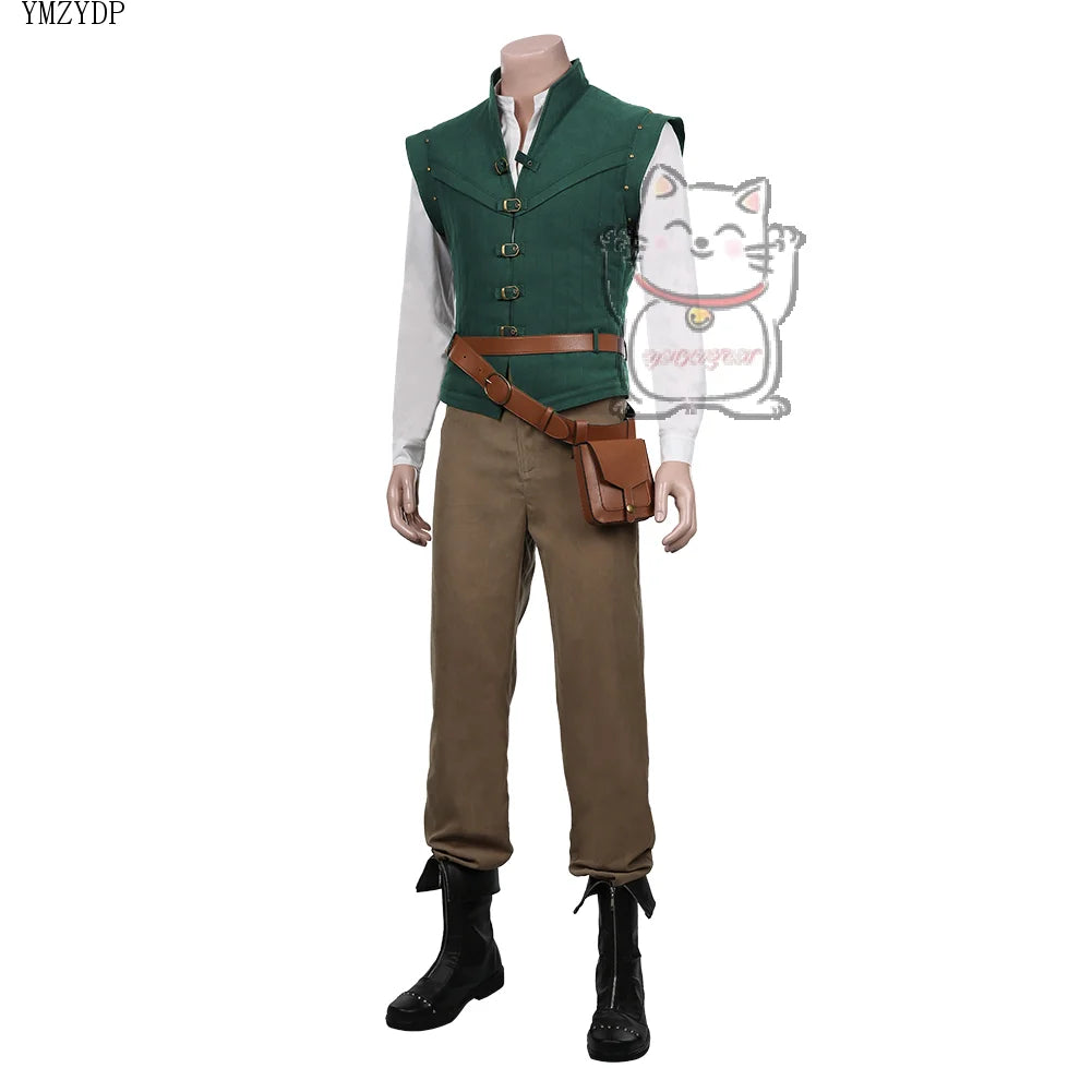 Role playing rider fantasy costume Halloween carnival costume hot lettuce prince Flynn Ryder cosplay costume party dress