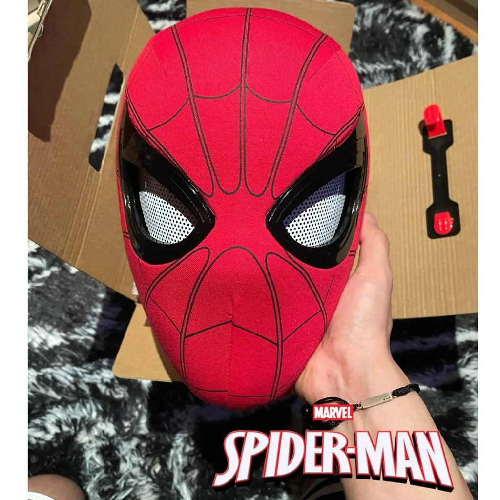 Spider-Man Mask Halloween Cosplay For Adults Gift Spider Man  Masks Remote Moving Eyes Christmas Gift Miles Adult Spiderman mask