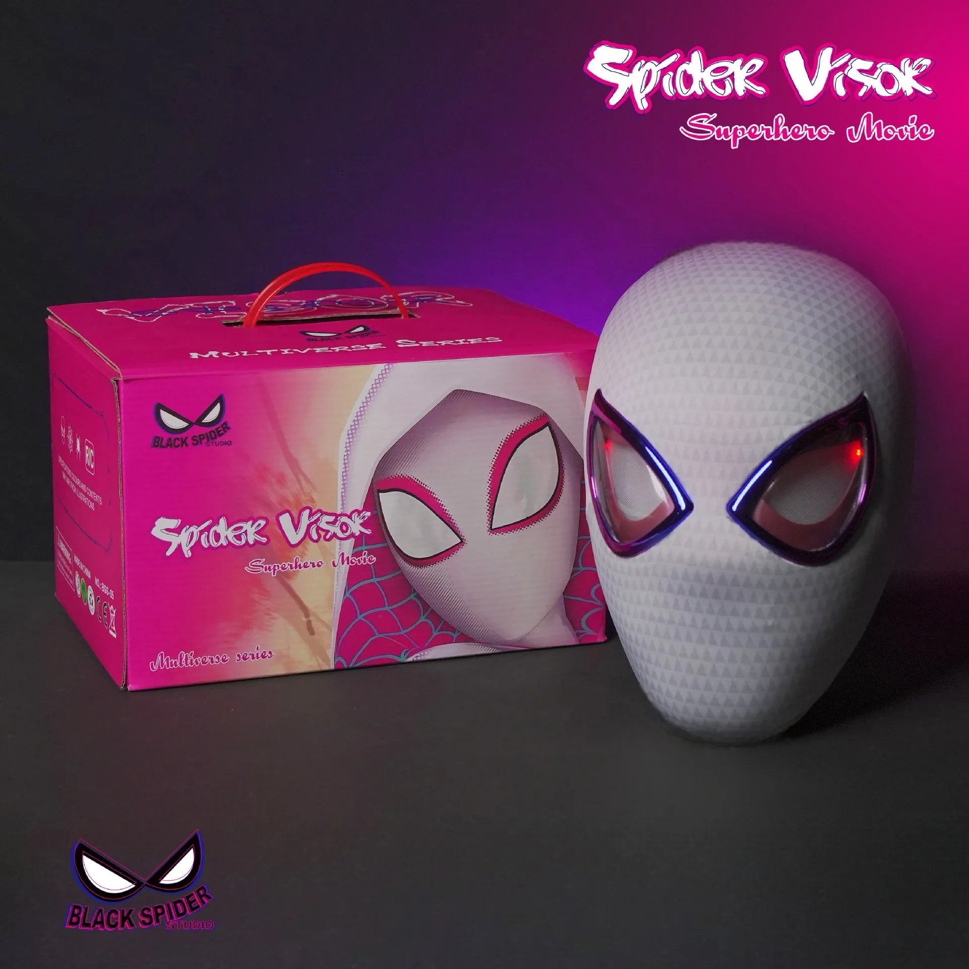 Spider-Man Mask Halloween Cosplay For Adults Gift Spider Man  Masks Remote Moving Eyes Christmas Gift Miles Adult Spiderman mask