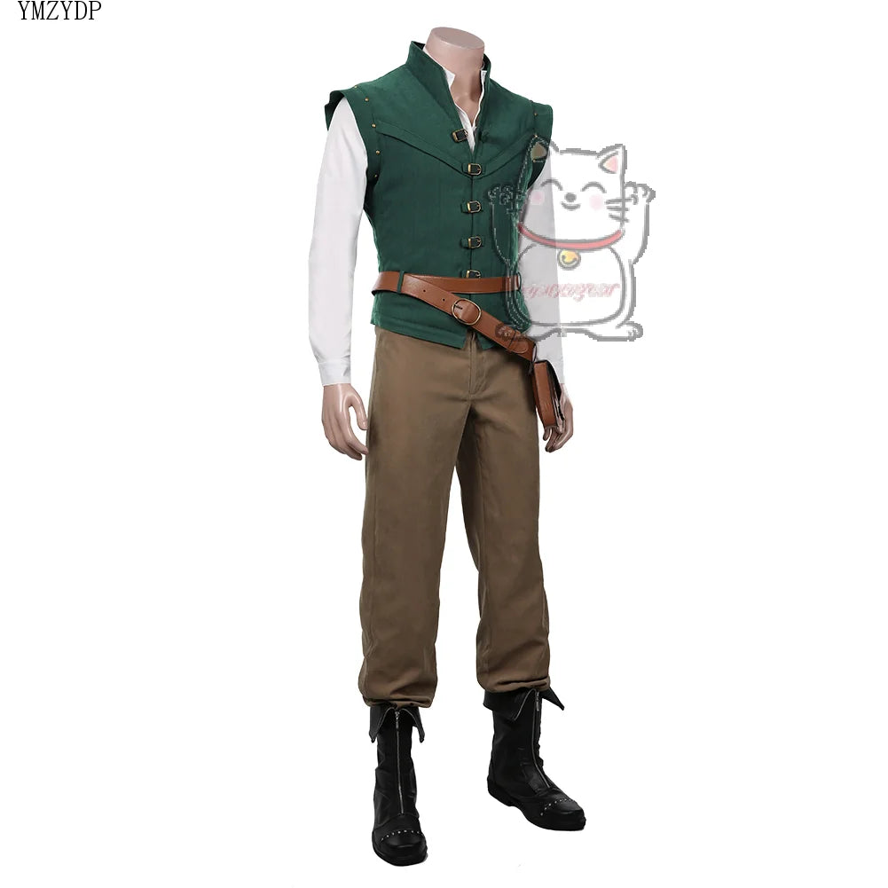 Role playing rider fantasy costume Halloween carnival costume hot lettuce prince Flynn Ryder cosplay costume party dress