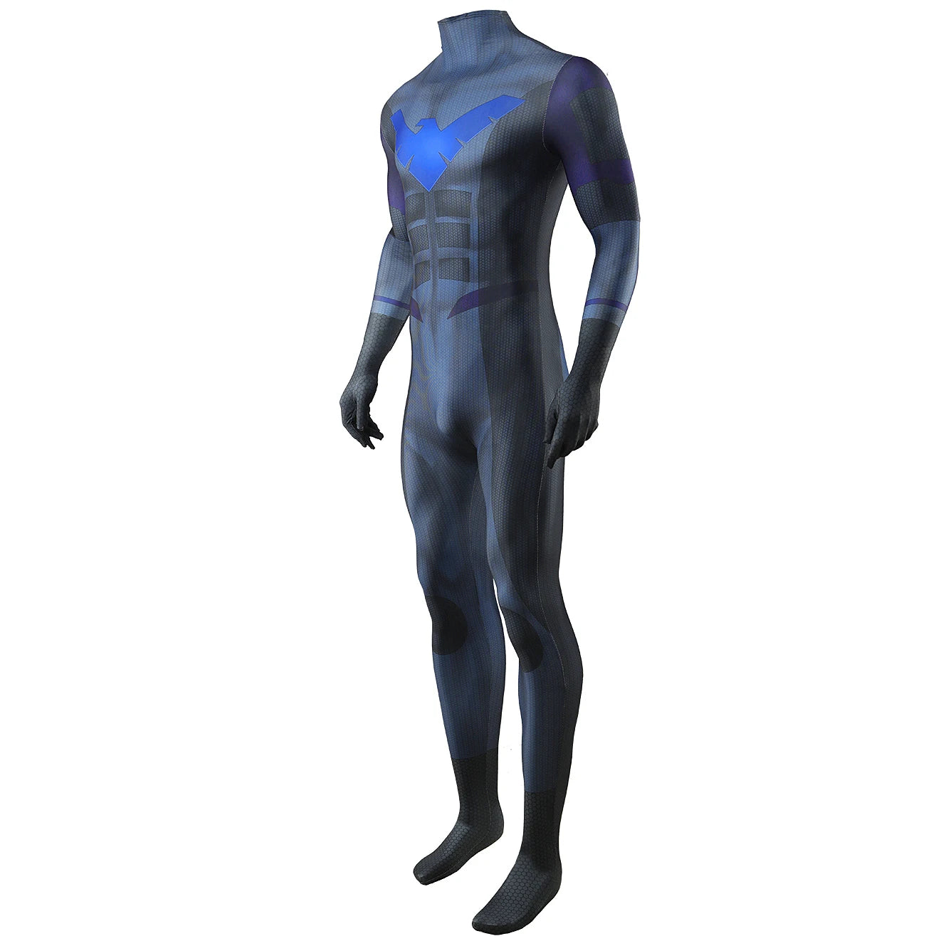 Nightwing Cosplay Costume Spandex Halloween Adults Kids Girls Woman Ladys Superhero Zentai Men Boys Male Bodysuit