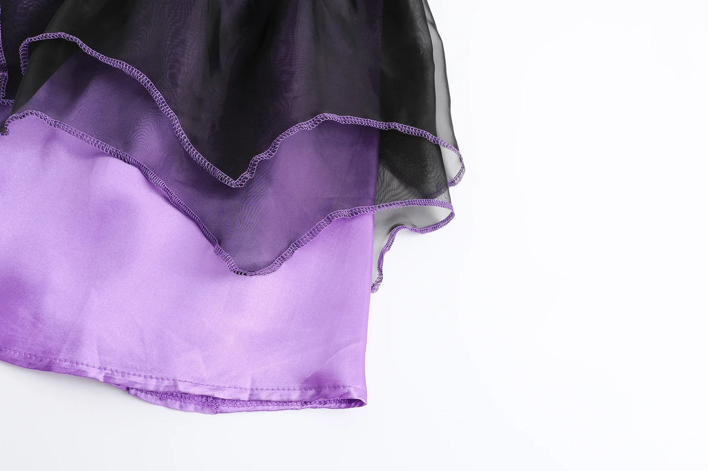 Halloween Vampire Costume for Kids Girls Devil Witch Gothic Ghost Bride Clothes Demon Bride Queen Cosplay Carnival Party Dresses