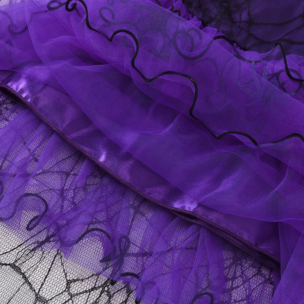 Baby Halloween Costume Girls Princess Spider Mesh Dress Children Vampire Performance Elegant Clothes Witch Dresses 1-6 Y