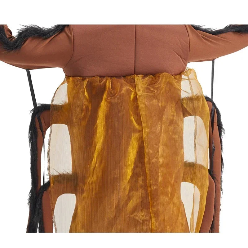 Eraspooky Funny Family Group Cosplay Carnival Cockroach Costume Adults Unisex Animal Jumpsuit Halloween Costume For Kids QW7622