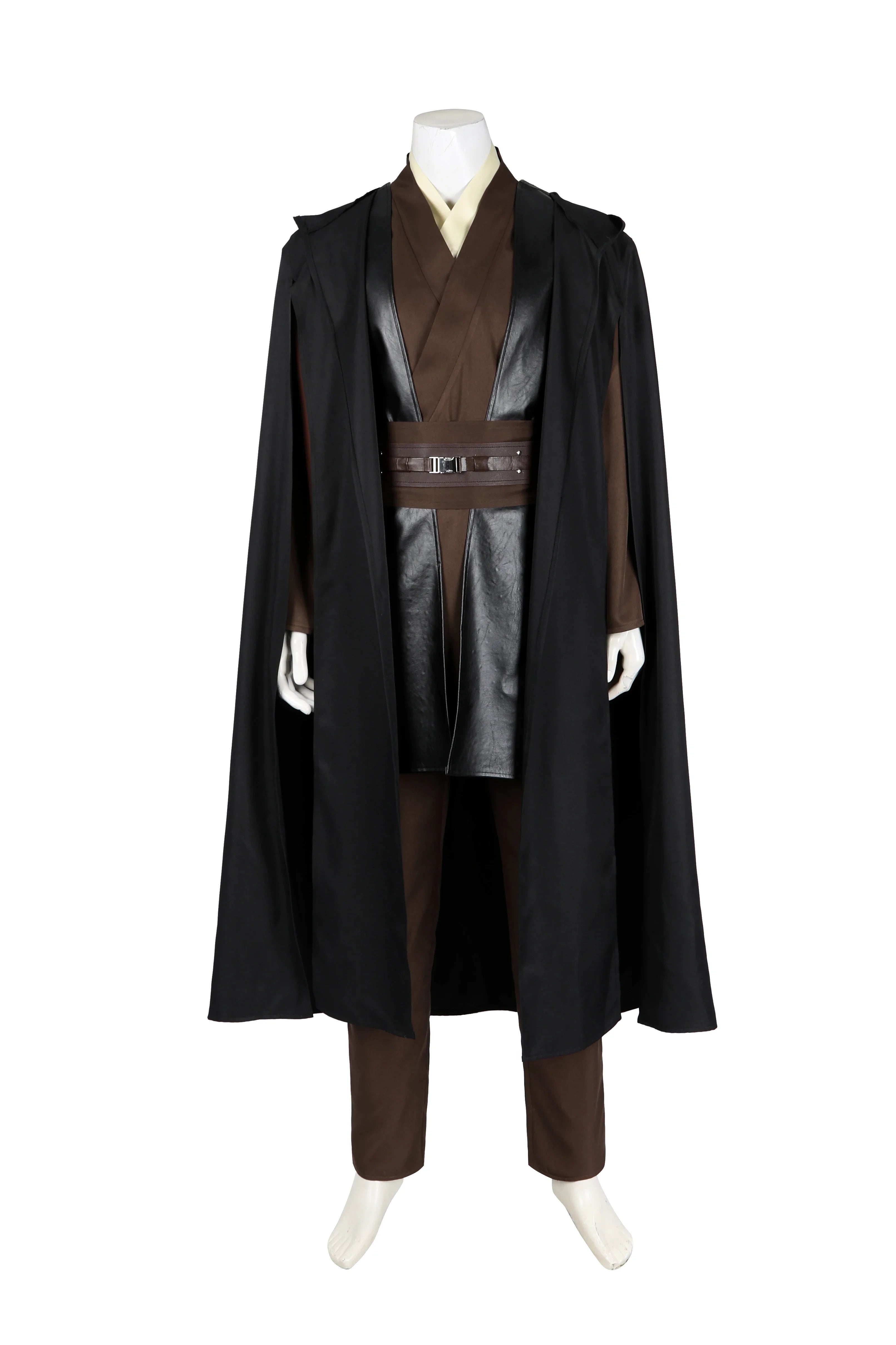 Anakin obiwan kenobi cosplay Costume Knight Adults Men Hooded Uniform Full Set for Halloween Carnival Role Playing Costume