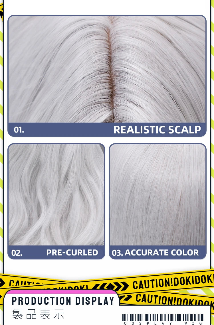 IN STOCK Maelle Gustave Lune Vierso Sciel Wig Game Clair Obscur:Expedition 33 Cosplay DokiDoki Hair Maelle Halloween Free Cap