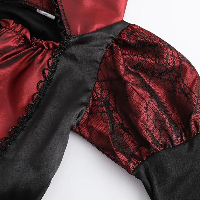 Girls Halloween Ghost Bride Costume  Vampire Dress Up Child Evil Terror Vampiress Role Play Carnival Party Cosplay  Outfits