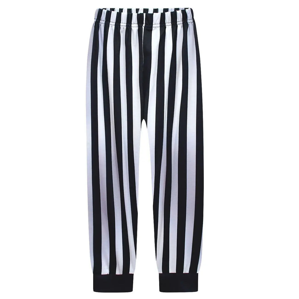 Halloween Lydia Red Horror Ghost Bride Cosplay Dress for Girls boys B-Beetle Juice 2 Black White Pattern Role Playing Costumes