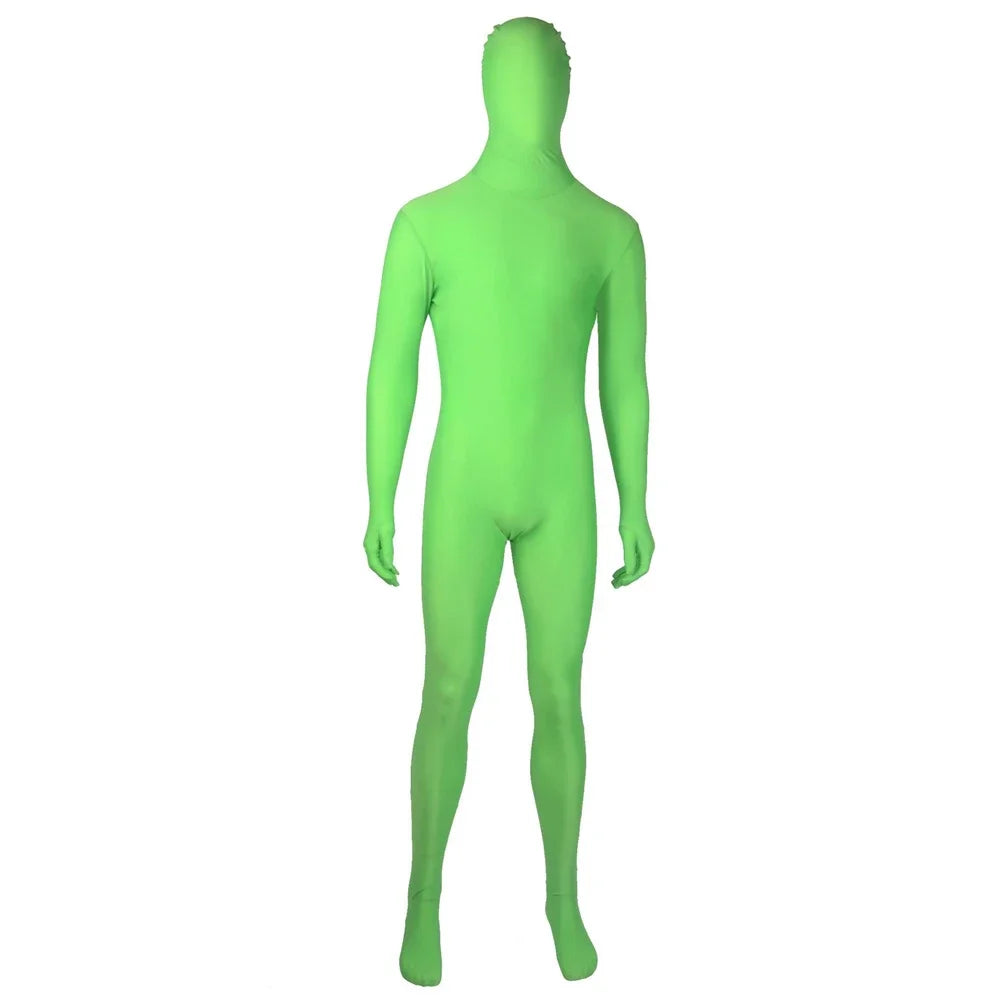 Dancing Full Body Zentai Adult Novelty Cosplay Costumes Spandex Black Suit Tight One Piece Catsuit Halloween Men Women Bodysuit