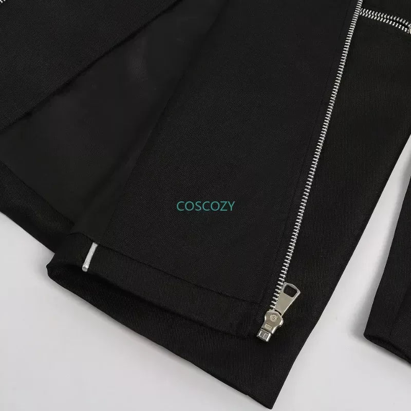 New Game P3 Makoto Yuki Cosplay Costume Wig Gekkoukan High School Uniform Embroidery Black Suit Pants Shirt Daily Wearing Gifts