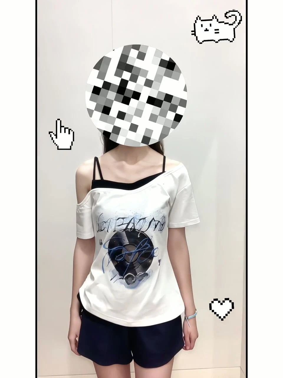 Game Love and Deepspace Leading Lady Cosplay Costume Women Faux Two-piece Short Sleeve T-shirt and Shorts Set Loungewear