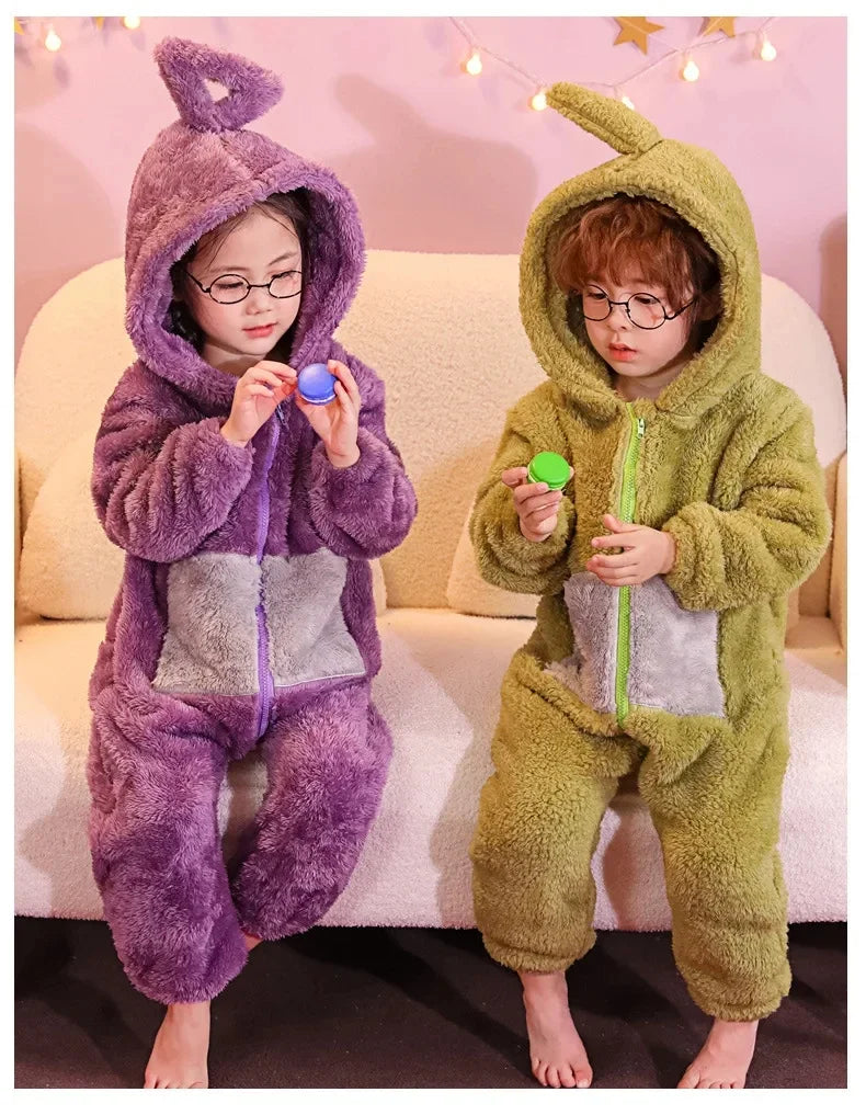 Anime TeleCostubbies Costumes For Adult Kids SoftLala Home Clothes Cosplay Long Sleeves Piece Pajamas Costume Party Wear