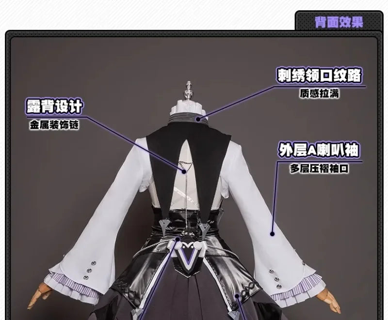 Game ZZZ Zenless Zone Zero Vivian Cosplay Costume Wig Dress Uniform Headwear Mockingbird Carnival Party Women Girls Con Clothes