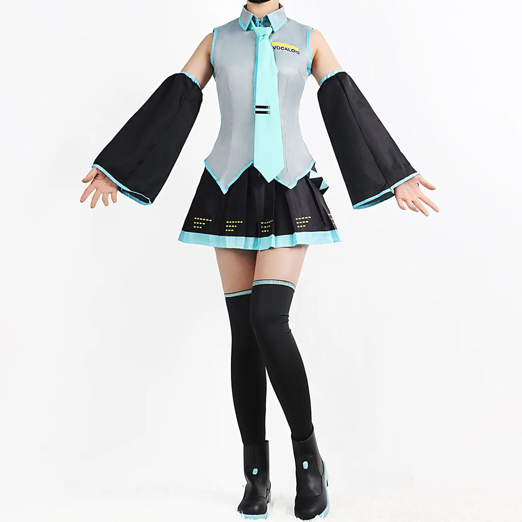 Anime Character Performance Clothes Hatsune Anime Clothes Cosplay Clothes Skirt Same Suit Wig Accessories Halloween
