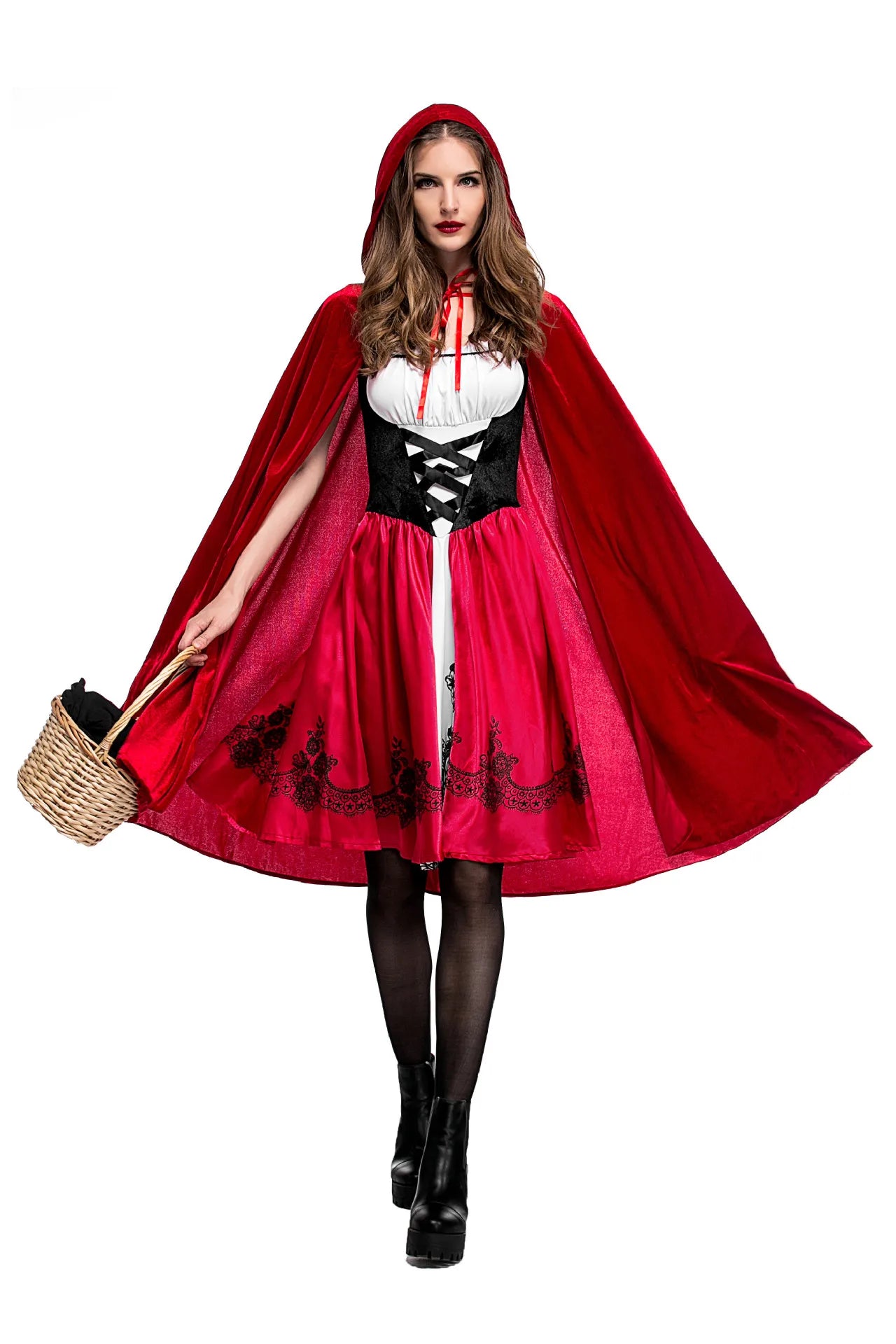 Little Red Riding Hood Modern Version of Stage Performance Clothing Shawl Adult Girls Personality Cosplay Game Uniform Costumes