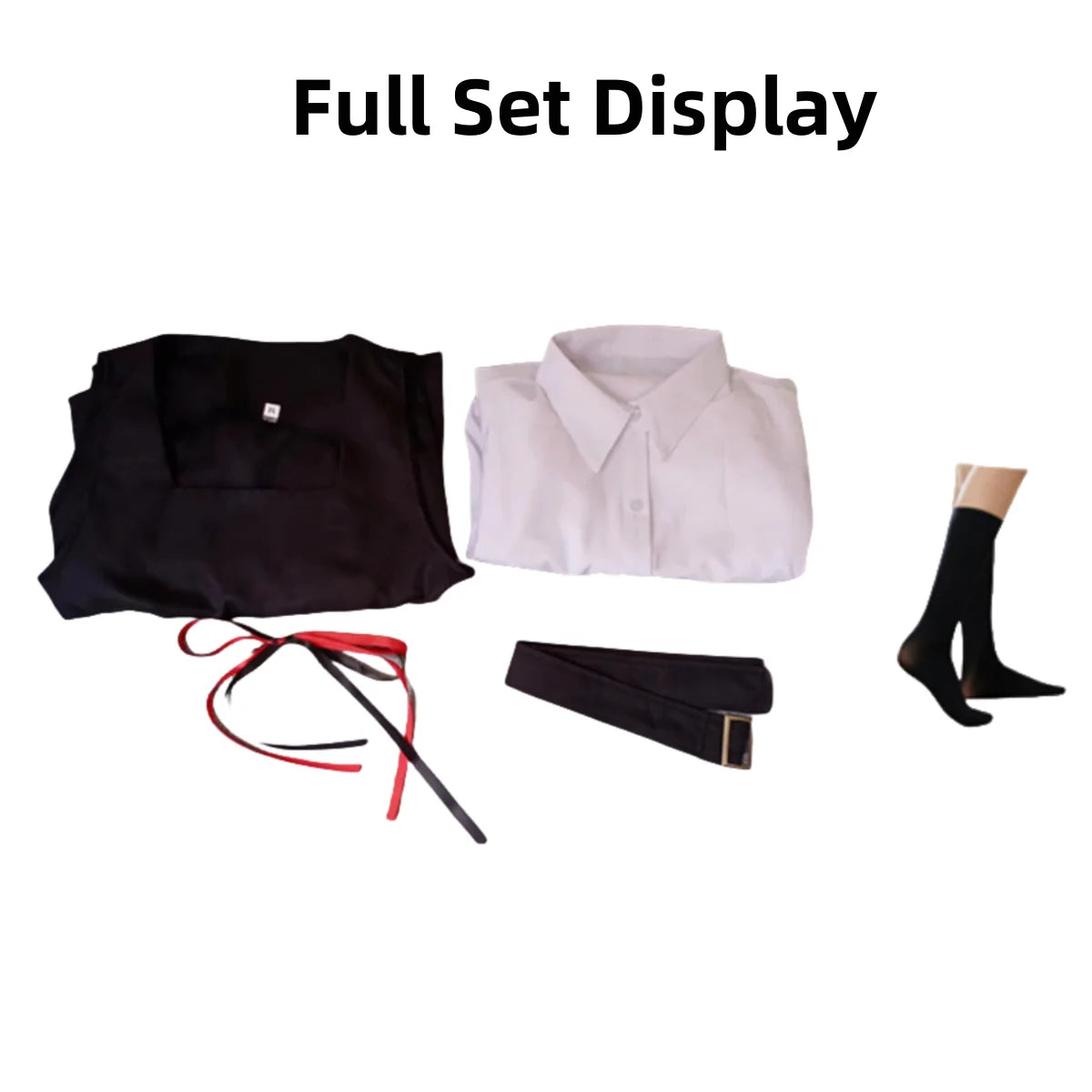 Anime Chainsaw Man Mitaka Asa Cosplay Costume Japan and South Korea JK School Uniform Shirt Dress Wig Woman Cute Campus Suit