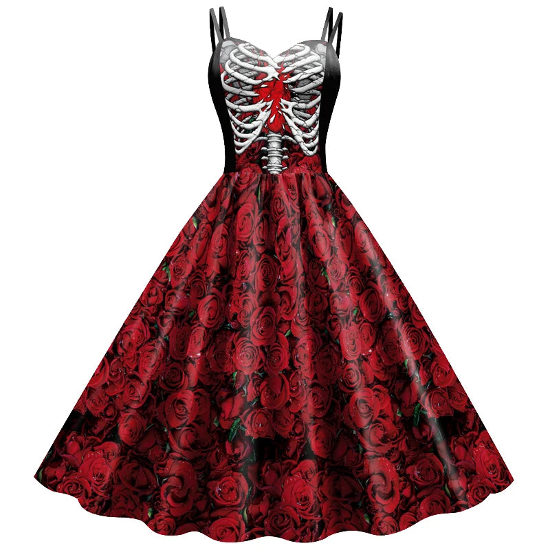 Halloween Costume for Kids Fantasy Vampire Costume Girls Long Tutu Dress Ghost Bride Cosplay Costume Carnival Party Clothes