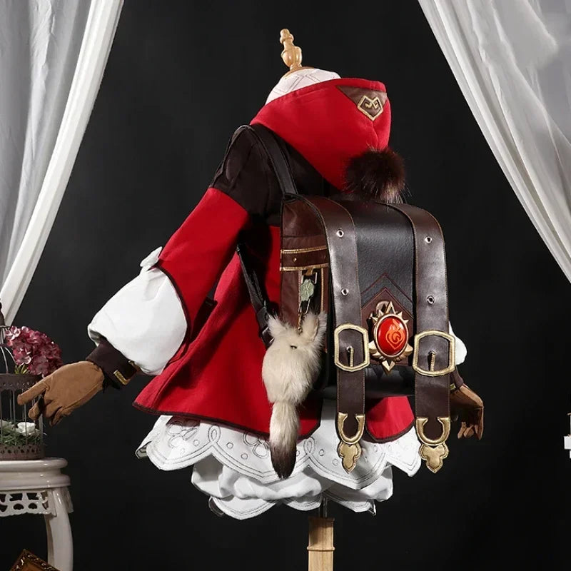 Klee Cosplay Anime Game Genshin Impact  Klee Spark Knight Cute Uniform Playfulness Outfit Dress Cosplay Costume Halloween