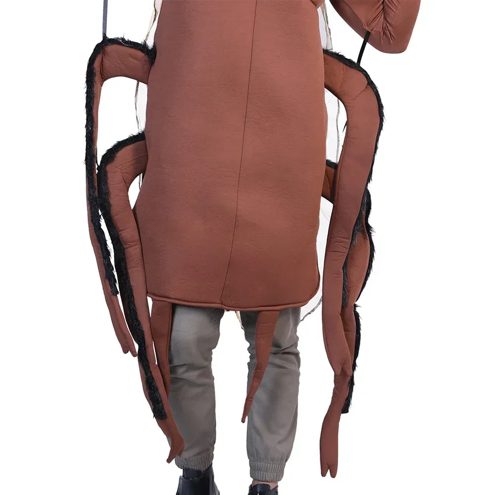 Eraspooky Funny Family Group Cosplay Carnival Cockroach Costume Adults Unisex Animal Jumpsuit Halloween Costume For Kids QW7622
