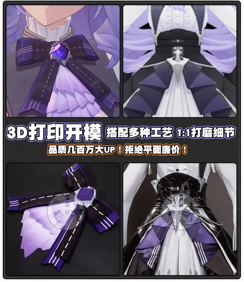 Game ZZZ Zenless Zone Zero Vivian Cosplay Costume Wig Dress Uniform Headwear Mockingbird Carnival Party Women Girls Con Clothes