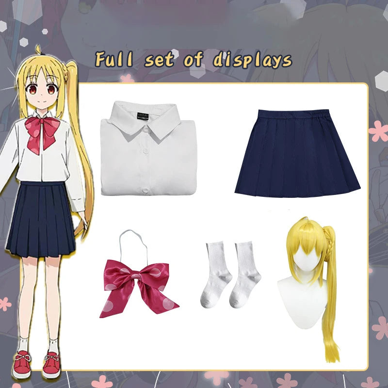Yamada Ryo Kita Ikuyo Ijichi Nijika Gotoh Hitori Cosplay Costume BOCCHI THE ROCK! Adult Carnival Uniform Wig Anime Halloween