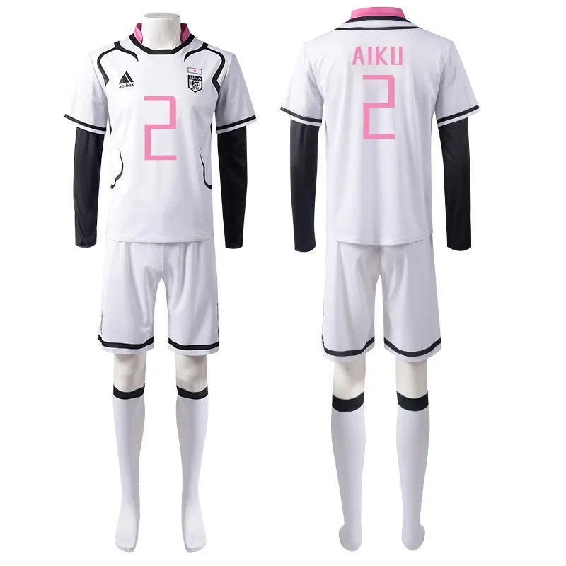 Anime Blue Lock Shidou Ryusei Cosplay Costume  Shidou Sports Oliver Aiku Soccer Jersey Sportswear Suit Football Party with Wigs