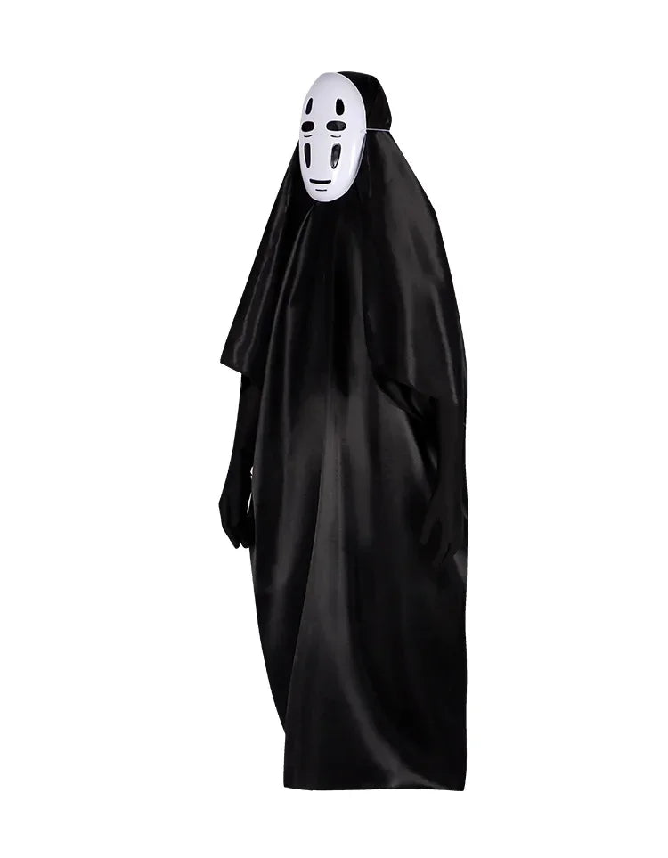 Japanese No Face Man Cosplay Costume Unisex Halloween Anime Carnival Party Adult Clothing Including Ghost Mask Gloves Comic Con