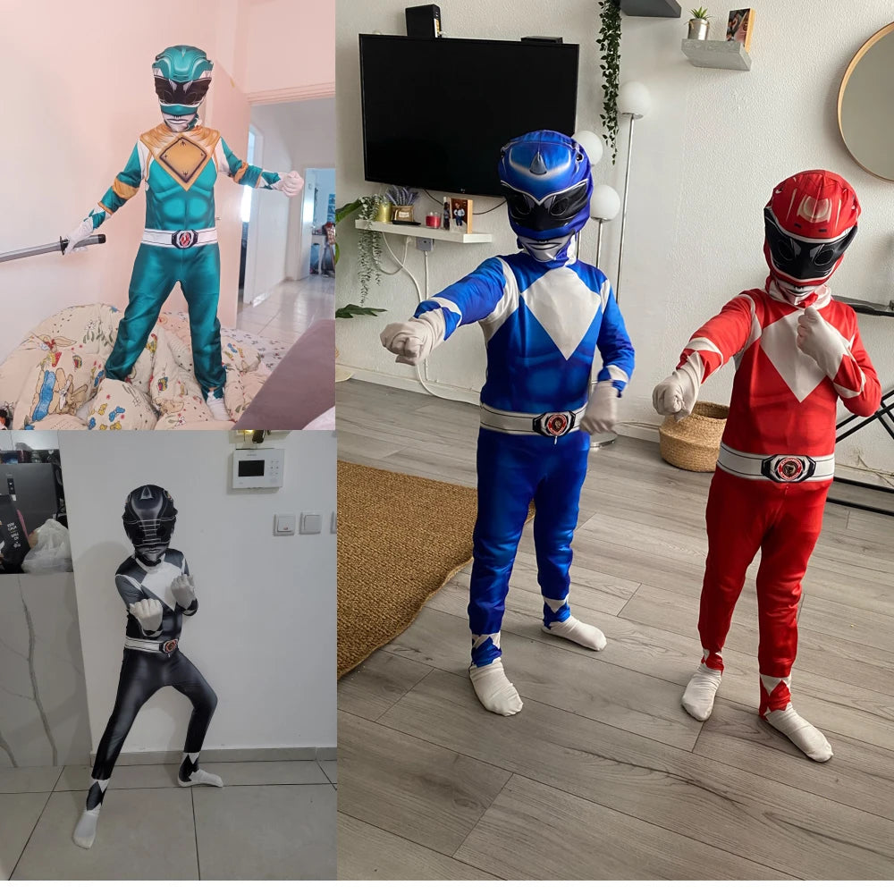 Adult Kids Morpher Superhero Samurai Sentai Shinkenger Rangers Cosplay Fantasia Halloween Costume Mask For Men Boy