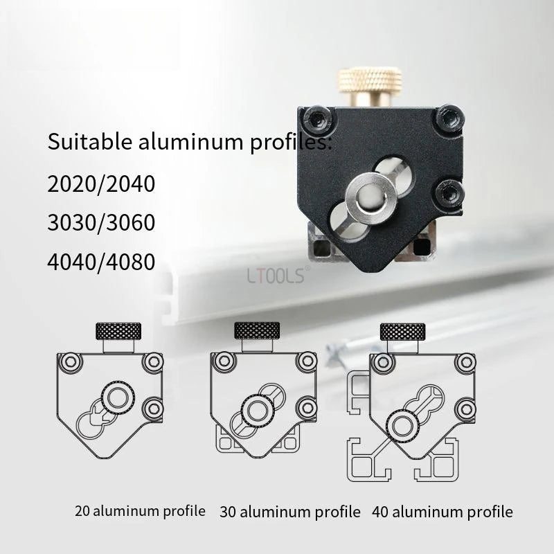 20/30/40 Aluminum Profiles Tapping Guide Professional DIY Household Adjustable Aluminum Profiles Threading Tool Hand Tools Set