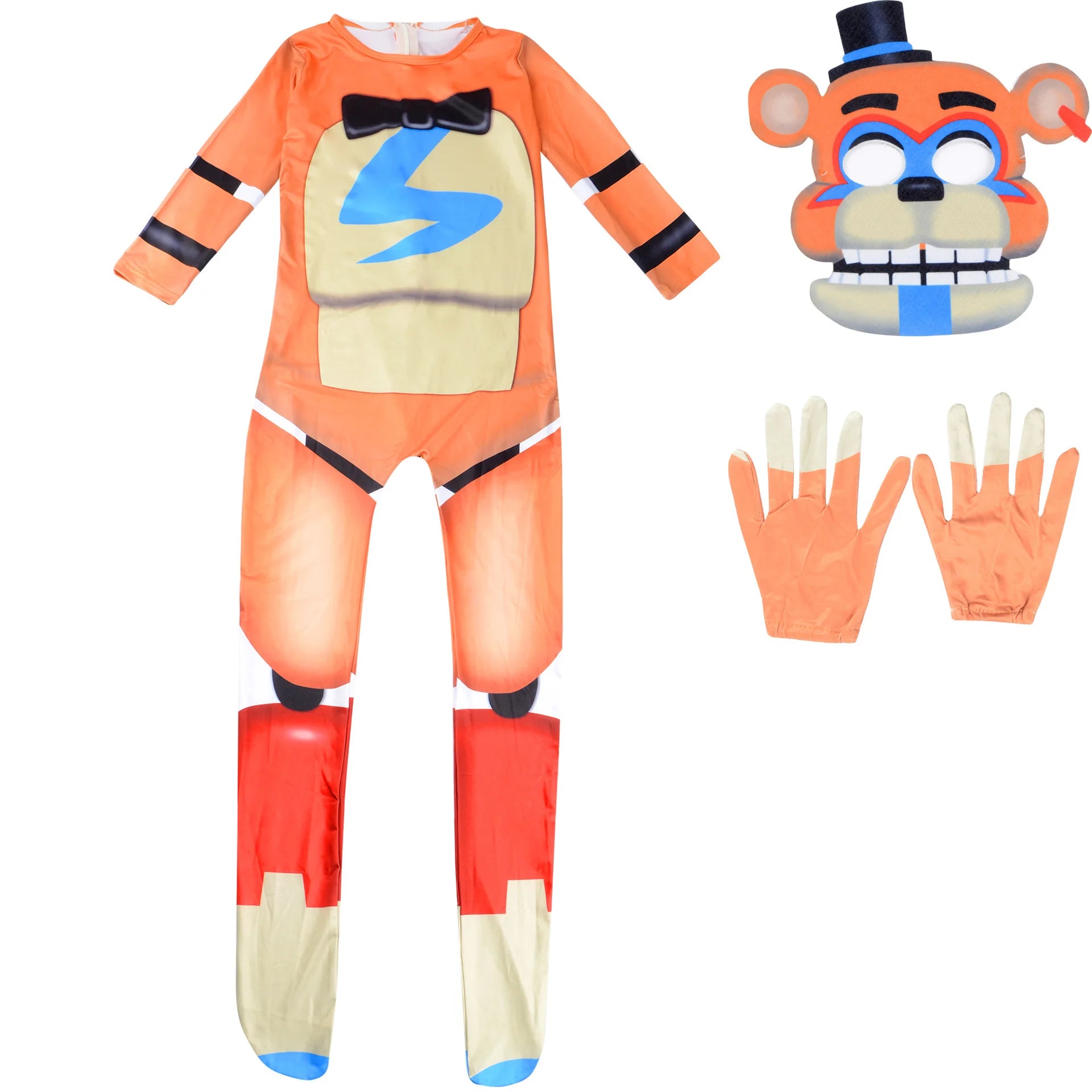 Kids Horrible Halloween Costume Five Nights Freddyed Jumpsuit Cosplay Nightmare Bonnie Fnaf Freddy Anime Christmas Gift for Kid