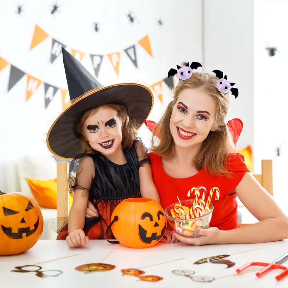 Halloween Plush Bat Hair Clip Plush Crocodile Clip Girl Children's Party Role Playing Decoration Gothic Gift Accessories