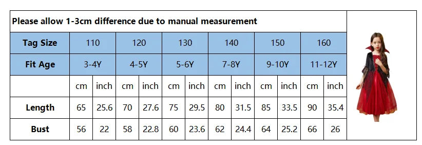 Halloween Girls Ghost Bride Mesh Vampire Costume Girls Princess Dress Performance Costume Black Evening Clothes