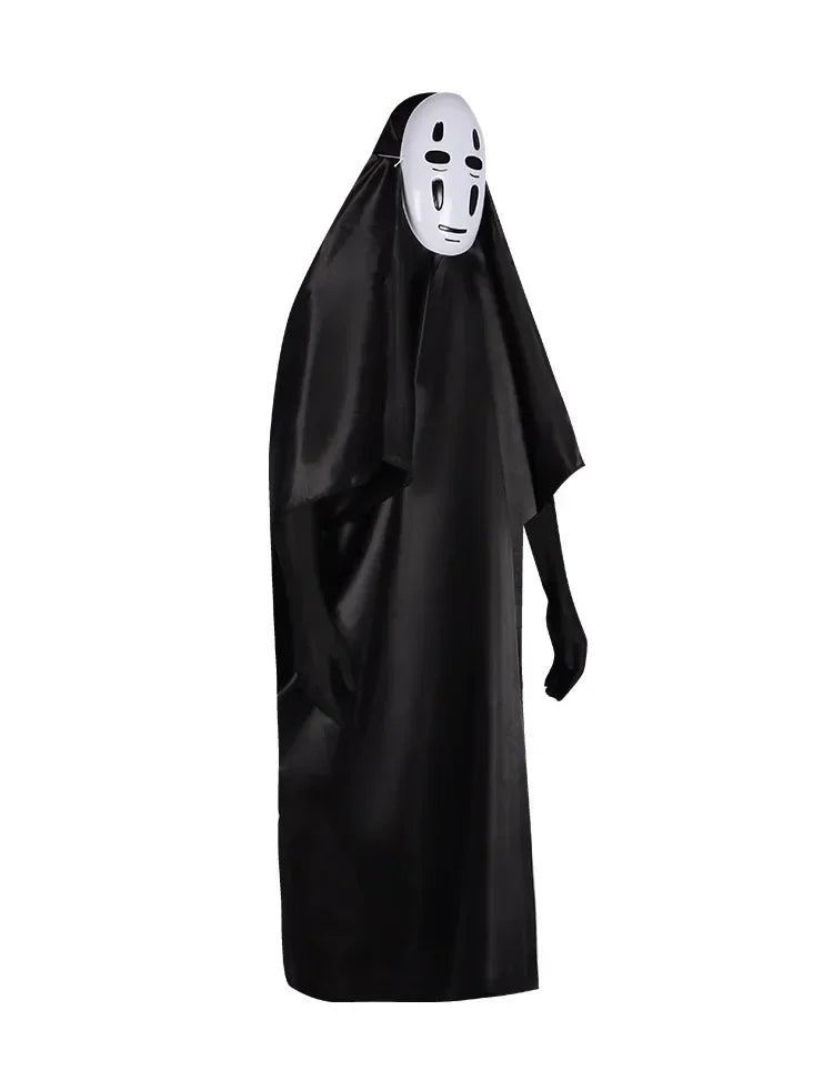 Japanese No Face Man Cosplay Costume Unisex Halloween Anime Carnival Party Adult Clothing Including Ghost Mask Gloves Comic Con