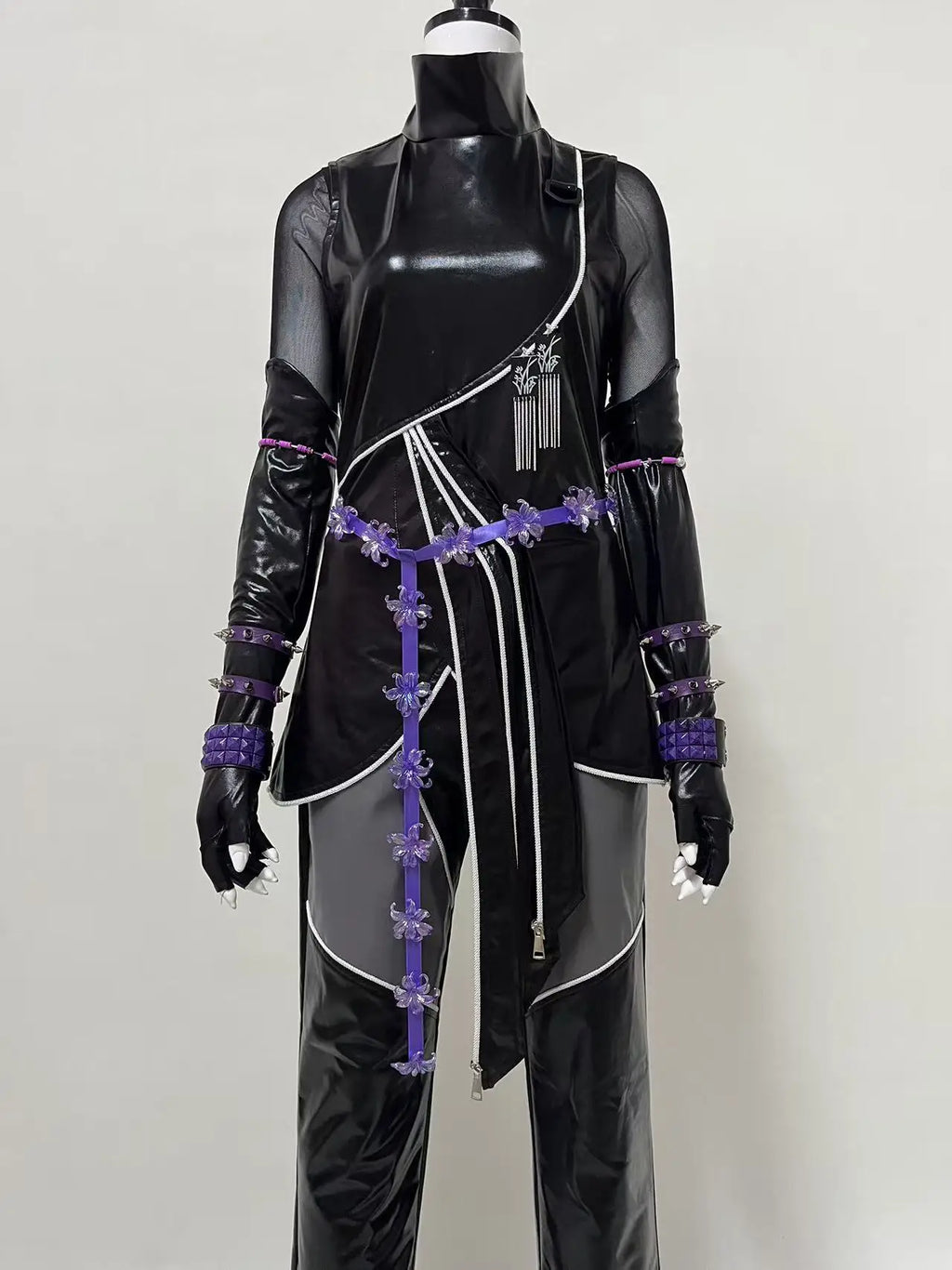 Anime KPOP Huntrix Mira Rumi Zoey Cosplay Kids Costume Wig KPop Demon Hunters Uniform For Women Girls Halloween  Party Props