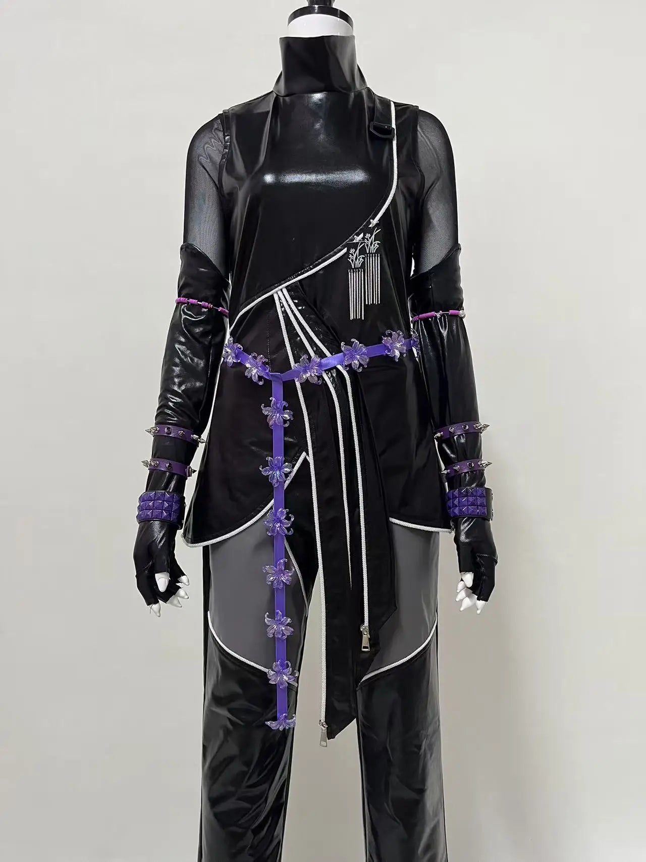 Anime KPOP Huntrix Mira Rumi Zoey Cosplay Kids Costume Wig KPop Demon Hunters Uniform For Women Girls Halloween  Party Props