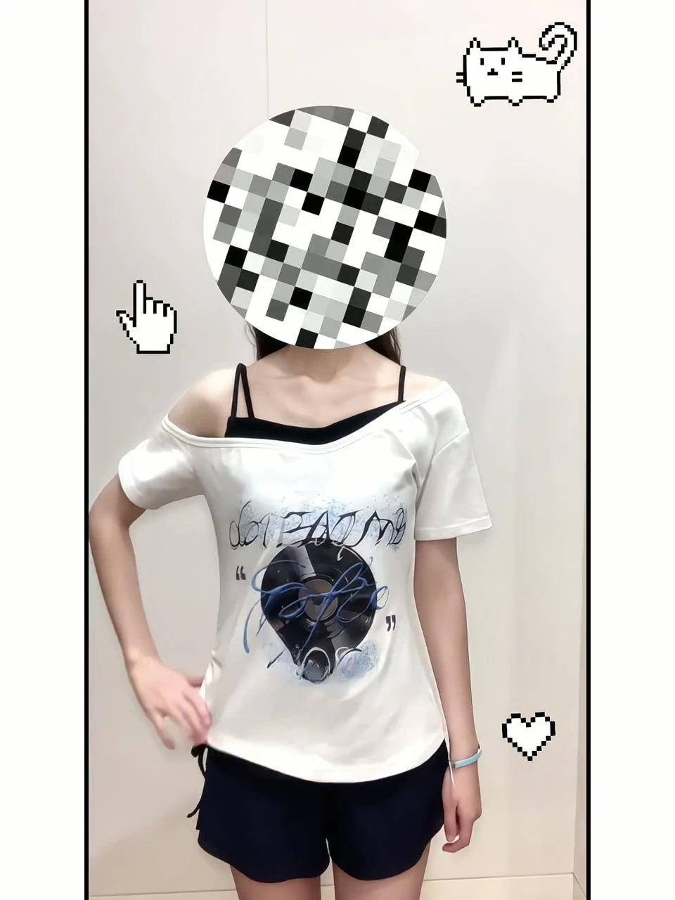 Game Love and Deepspace Leading Lady Cosplay Costume Women Faux Two-piece Short Sleeve T-shirt and Shorts Set Loungewear