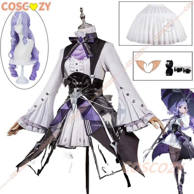 Game ZZZ Zenless Zone Zero Vivian Cosplay Costume Wig Dress Uniform Headwear Mockingbird Carnival Party Women Girls Con Clothes