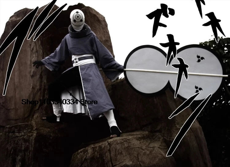Uchiha Obito Anime Cosplay Costumes Halloween Costumes For Women Men Japanese Robe Kimono Performance Festival