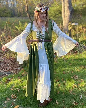 Cosplay Womens'S Medieval Renaissance Costume Cosplay Over Suit Dress Vest Victoria Princess Steam Punk Strap Plus Size