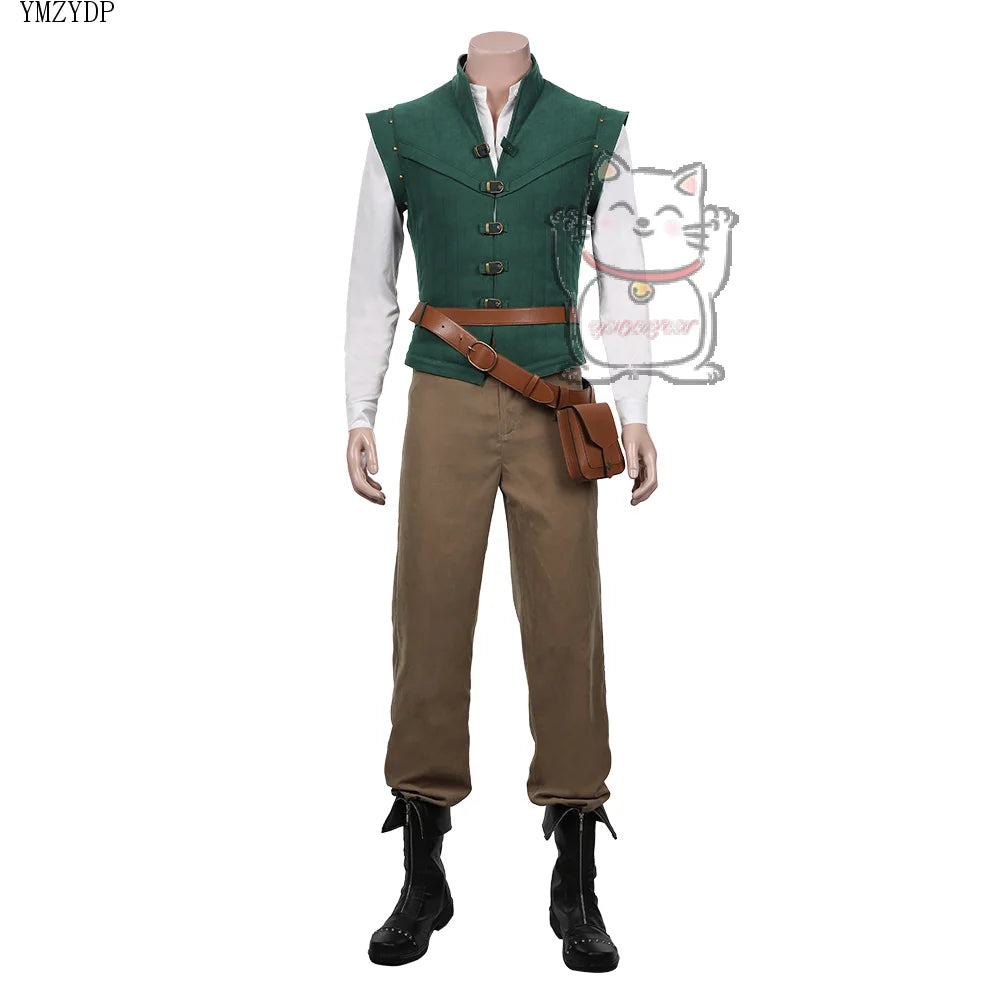 Role playing rider fantasy costume Halloween carnival costume hot lettuce prince Flynn Ryder cosplay costume party dress